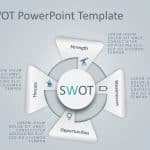 4 Steps Triangle SWOT PowerPoint Template & Google Slides Theme 12