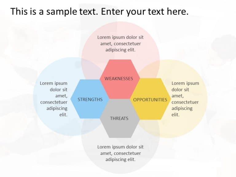 SWOT Analysis Hexagon PowerPoint Template & Google Slides Theme 13