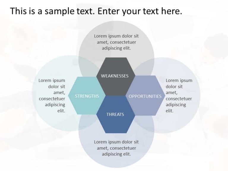 SWOT Analysis Hexagon PowerPoint Template & Google Slides Theme 15