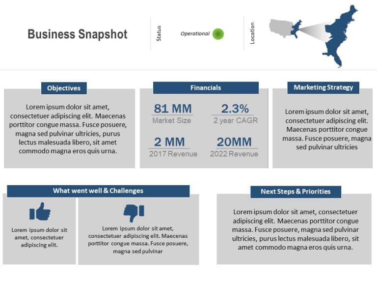 Business Snapshot PowerPoint Template & Google Slides Theme 16