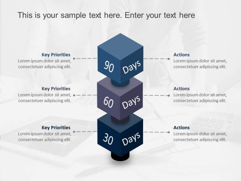 30 60 90 Day Plan For New Managers 3D & Google Slides Theme 16