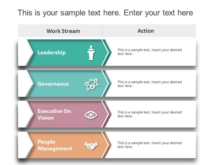 Workstream Project Plan List PowerPoint Template & Google Slides Theme 1