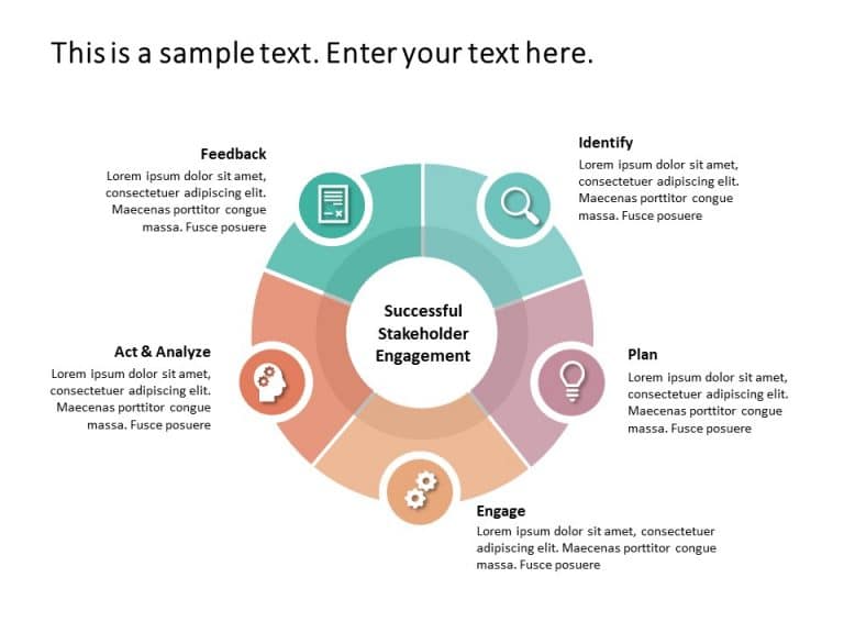 5 Steps Stakeholder Engagement PowerPoint Template | SlideUpLift