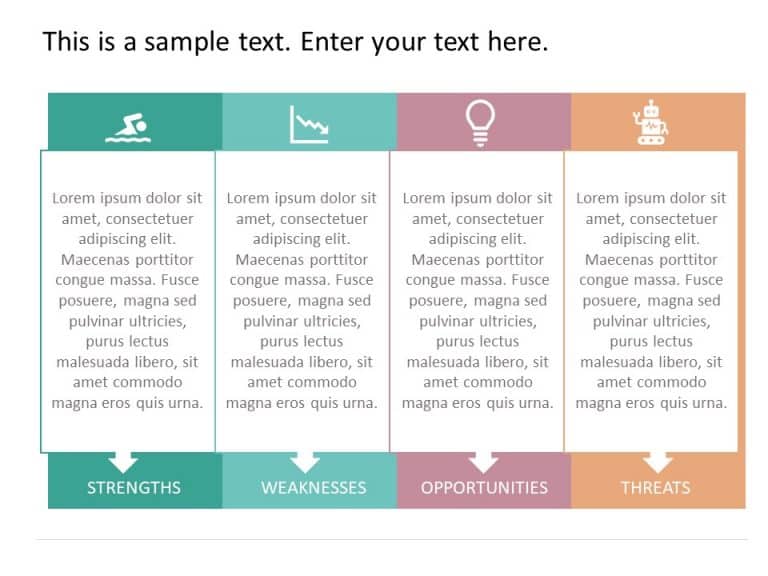 SWOT Analysis Box PowerPoint Template & Google Slides Theme 1