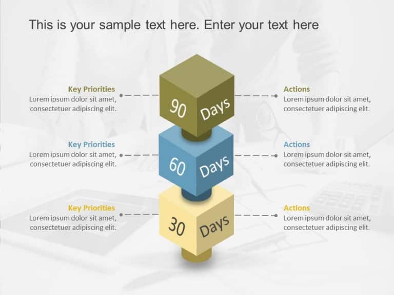 30 60 90 Day Plan For New Managers 3D & Google Slides Theme 2
