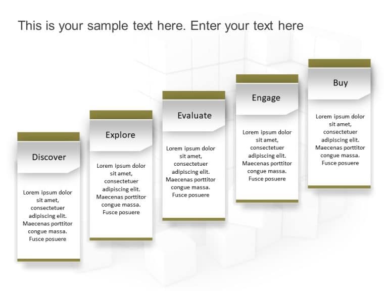 Buyer's Journey Steps PowerPoint Template | Customer Journey Templates ...