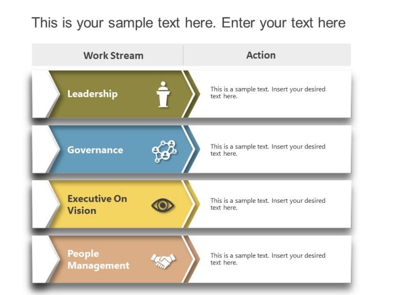 Workstream Project Plan List PowerPoint Template & Google Slides Theme 2