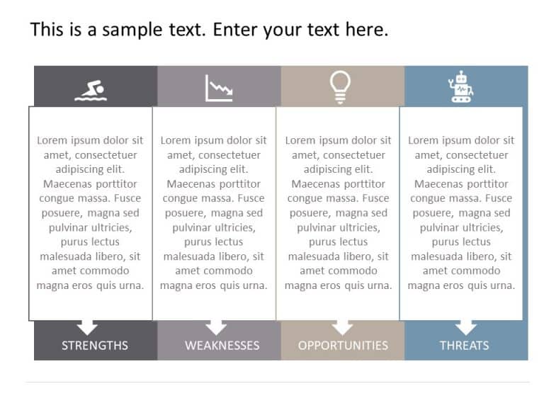 SWOT Analysis Box PowerPoint Template & Google Slides Theme 3