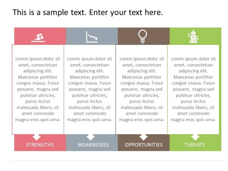 SWOT Analysis Box PowerPoint Template & Google Slides Theme 4