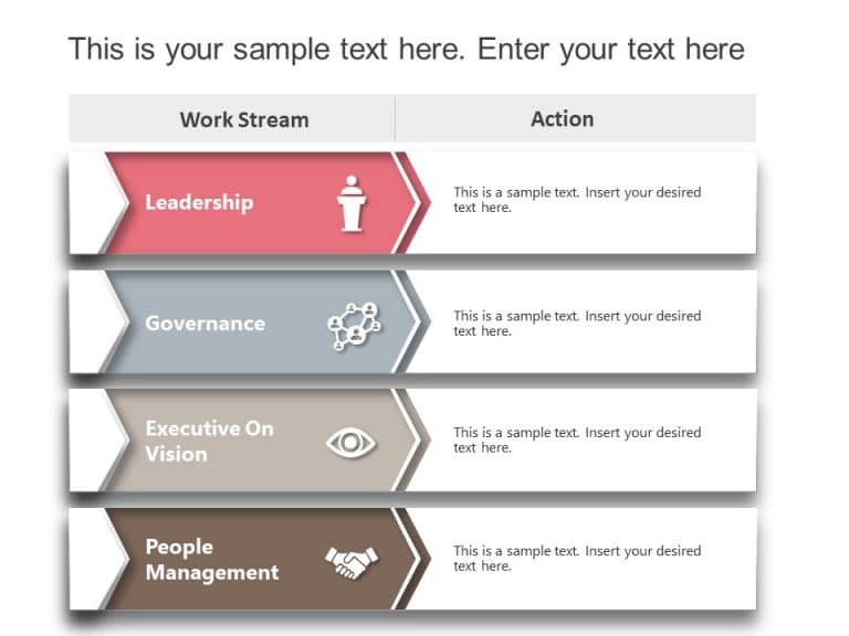 Workstream Project Plan List PowerPoint Template & Google Slides Theme 4