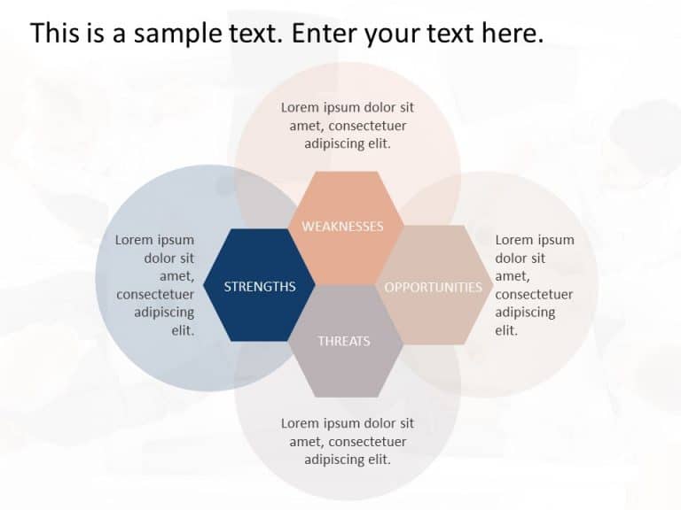 SWOT Analysis Hexagon PowerPoint Template & Google Slides Theme 5