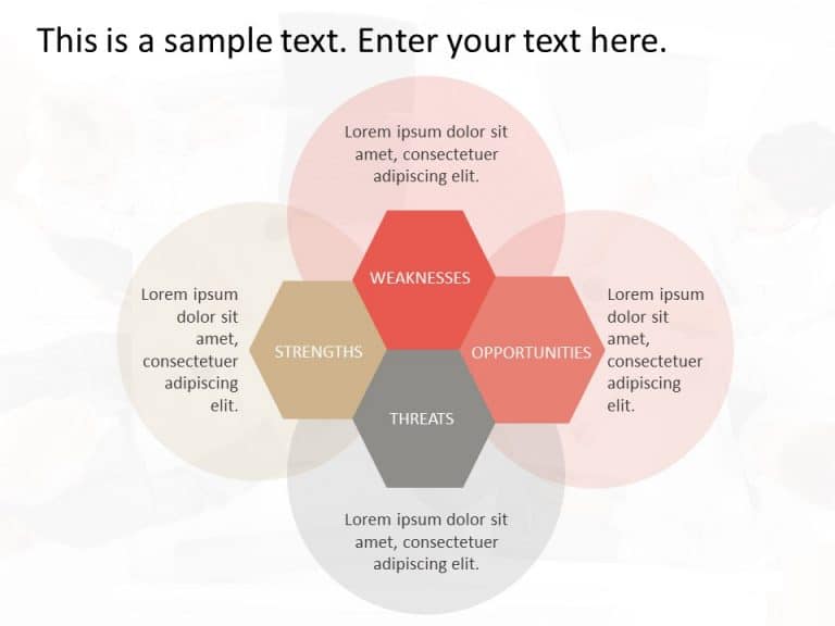 SWOT Analysis Hexagon PowerPoint Template & Google Slides Theme 6