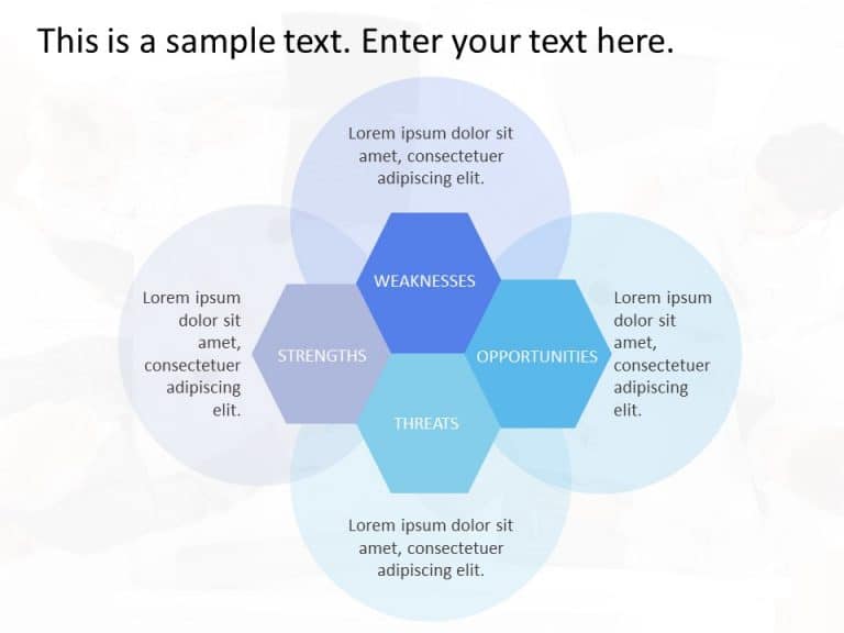 SWOT Analysis Hexagon PowerPoint Template & Google Slides Theme 7