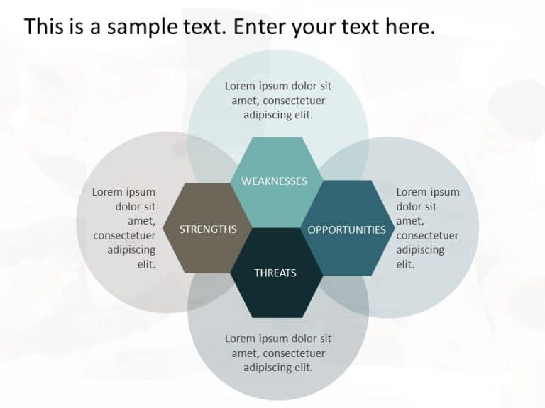 SWOT Analysis Hexagon PowerPoint Template & Google Slides Theme 8