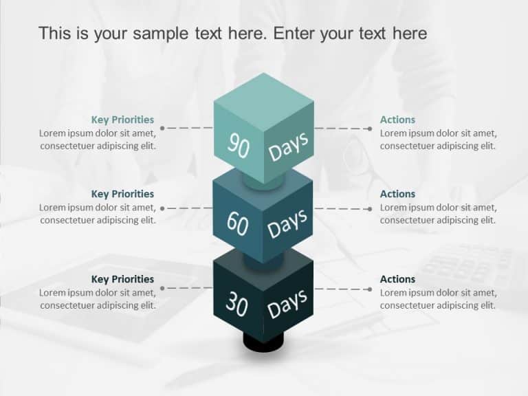30 60 90 Day Plan For New Managers 3D & Google Slides Theme 8
