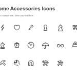 Home Accessories Icons PowerPoint Template & Google Slides Theme