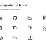 Transportation Icons PowerPoint Template & Google Slides Theme