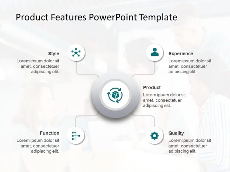 Product Features 9 PowerPoint Template & Google Slides Theme