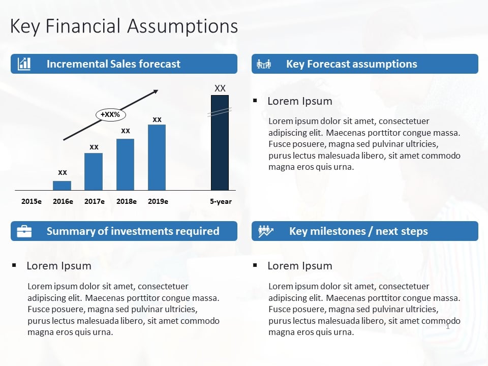 Key Financial Assumptions PowerPoint Template