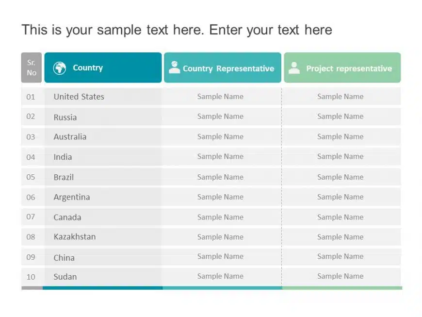 Global Team Mapping PowerPoint Template