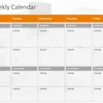 Weekly Calendar PowerPoint Template & Google Slides Theme