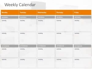 Weekly Calendar Powerpoint Template