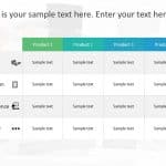 Product Comparison 4 PowerPoint Template & Google Slides Theme