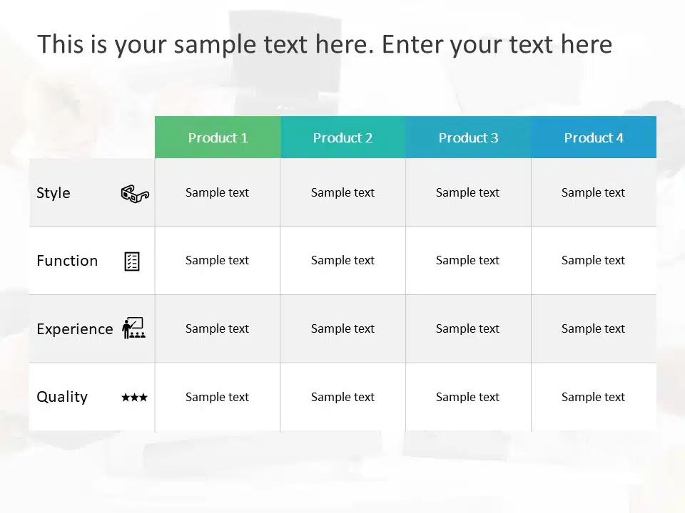 product-comparison-4-powerpoint-template