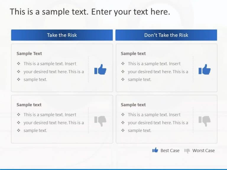 Business Scenarios Risk Assessment PowerPoint Template & Google Slides Theme
