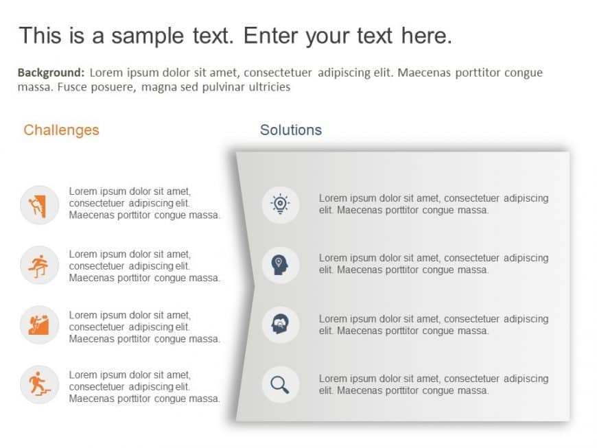 Problem and Solution PowerPoint Template 9 | Challenges and Solution ...