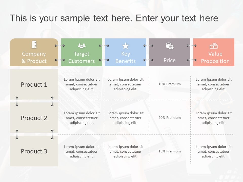 Product Portfolio Detailed PowerPoint Template & Google Slides Theme