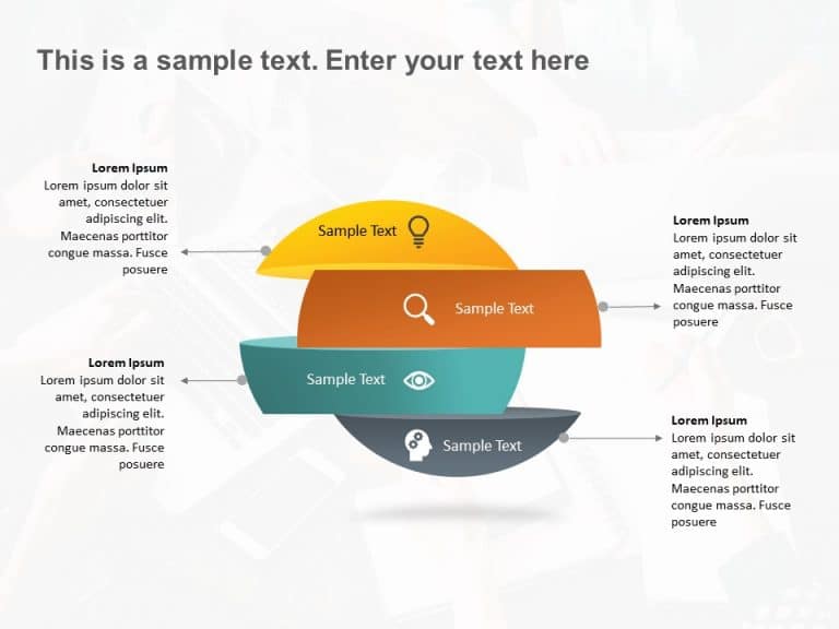 Segmented Circles Strategy PowerPoint Template & Google Slides Theme