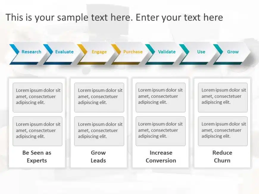 Product Strategy Chevron PowerPoint Template