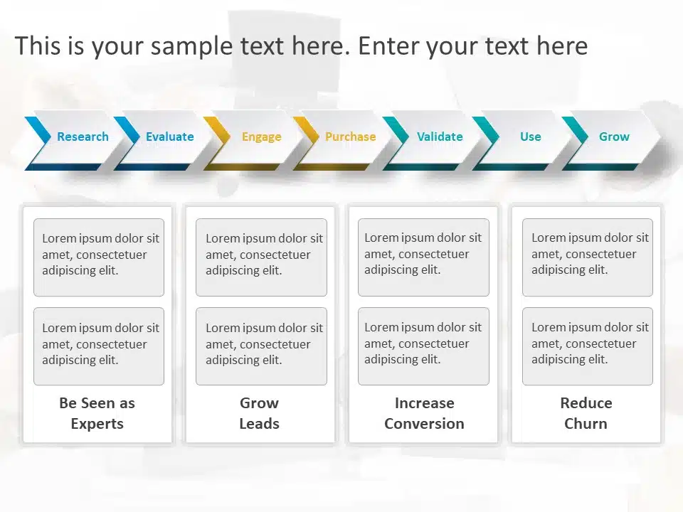 Product Strategy Chevron PowerPoint Template & Google Slides Theme