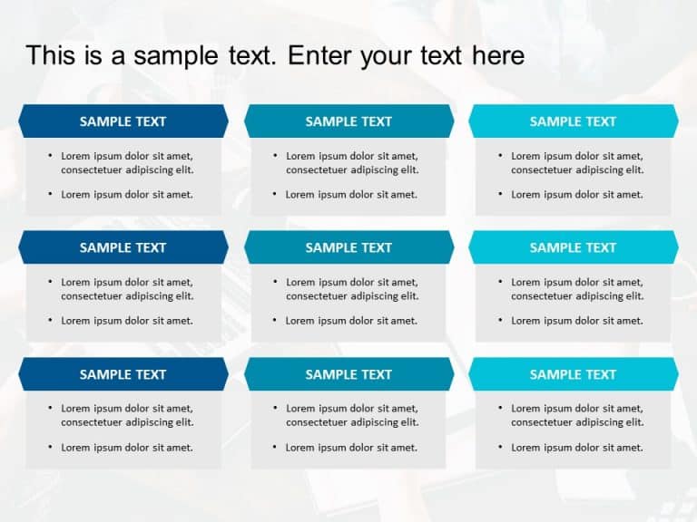 Box List 11 PowerPoint Template & Google Slides Theme