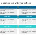 Powerpoint Text and Tables 6 Steps PowerPoint Template