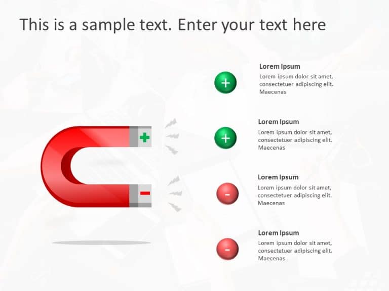 Magnet Pros & Cons PowerPoint Template & Google Slides Theme