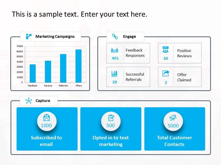 Marketing Campaign Analysis Dashboard PowerPoint Template & Google Slides Theme