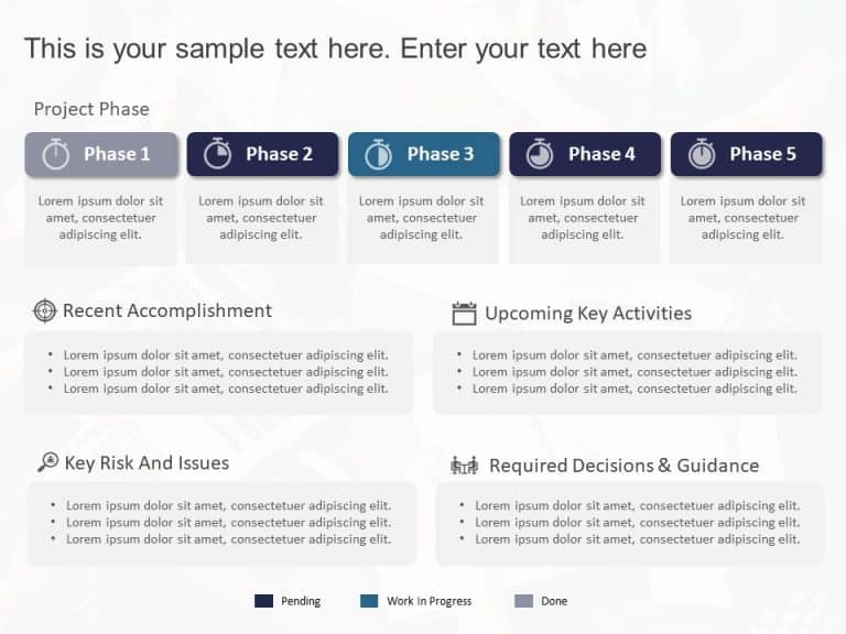 Project Phases Status Summary PowerPoint Template & Google Slides Theme 9