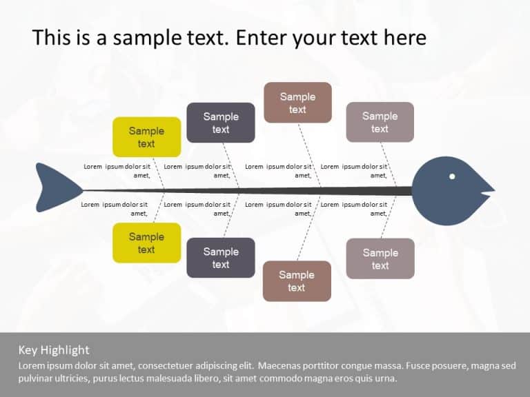 Fish Bone PowerPoint Template 5 | Fish Bone PowerPoint Templates ...