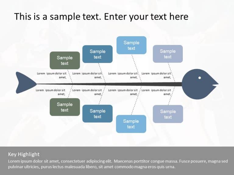 Fish Bone PowerPoint Template 5 | Fish Bone PowerPoint Templates ...