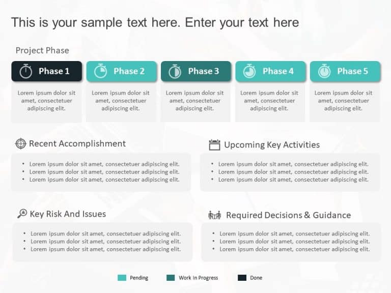 Project Phases Status Summary PowerPoint Template & Google Slides Theme 12