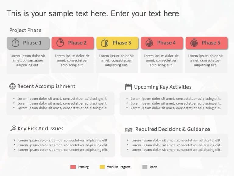 Project Phases Status Summary PowerPoint Template & Google Slides Theme 13