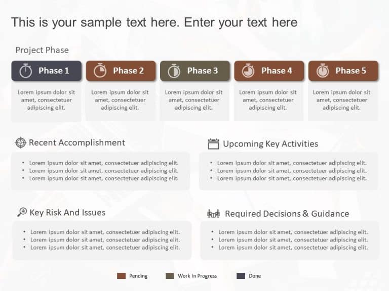 Project Phases Status Summary PowerPoint Template & Google Slides Theme 14