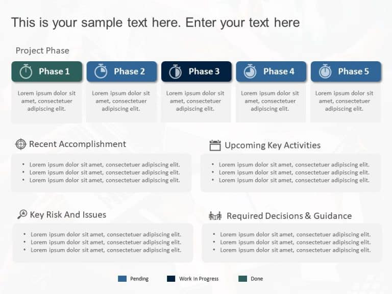 Project Phases Status Summary PowerPoint Template & Google Slides Theme 16