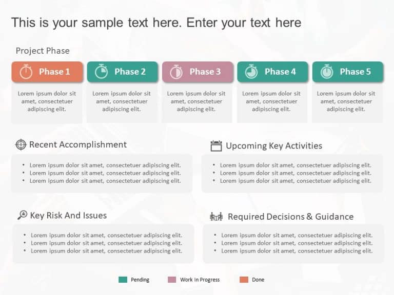 Project Phases Status Summary PowerPoint Template & Google Slides Theme 1