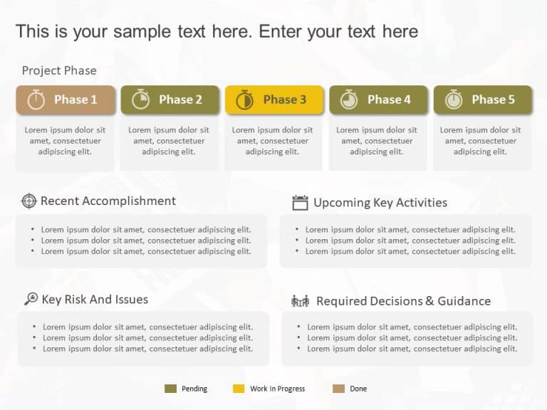 Project Phases Status Summary PowerPoint Template & Google Slides Theme 2