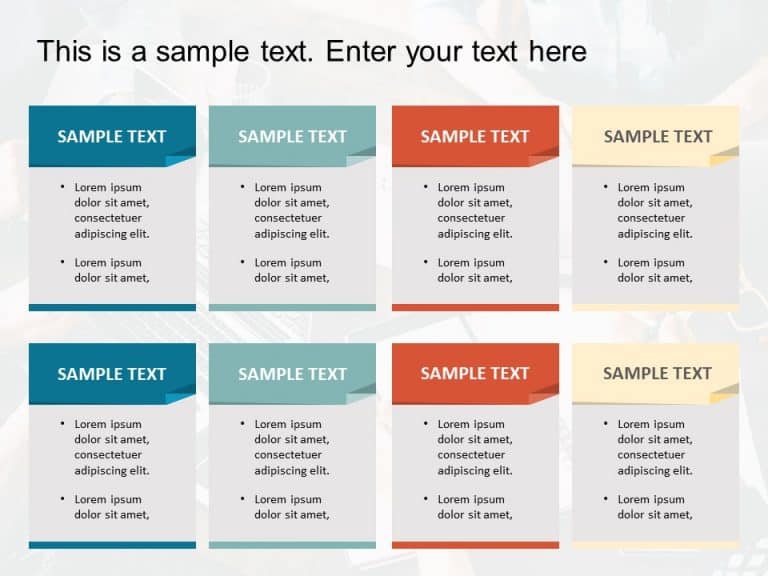 Box List PowerPoint Template 13 | Text And Tables Templates | SlideUpLift