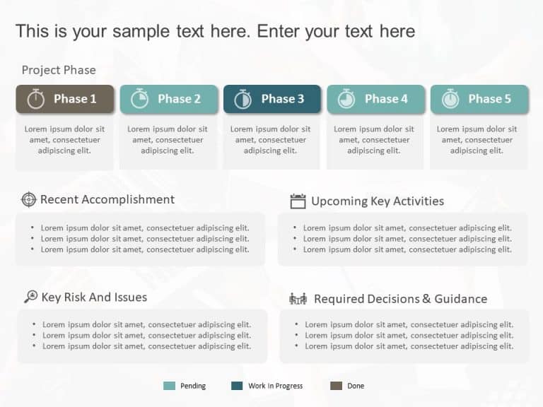 Project Phases Status Summary PowerPoint Template & Google Slides Theme 8