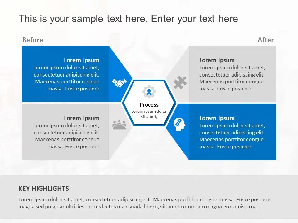 Before After Business PowerPoint Template & Google Slides Theme